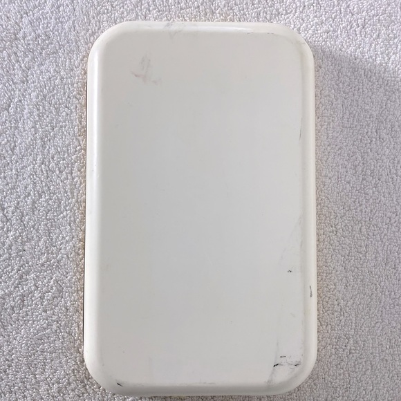 Vintage Country Ribbon Geese Cream Red Green Christmas Tray - Picture 2 of 14